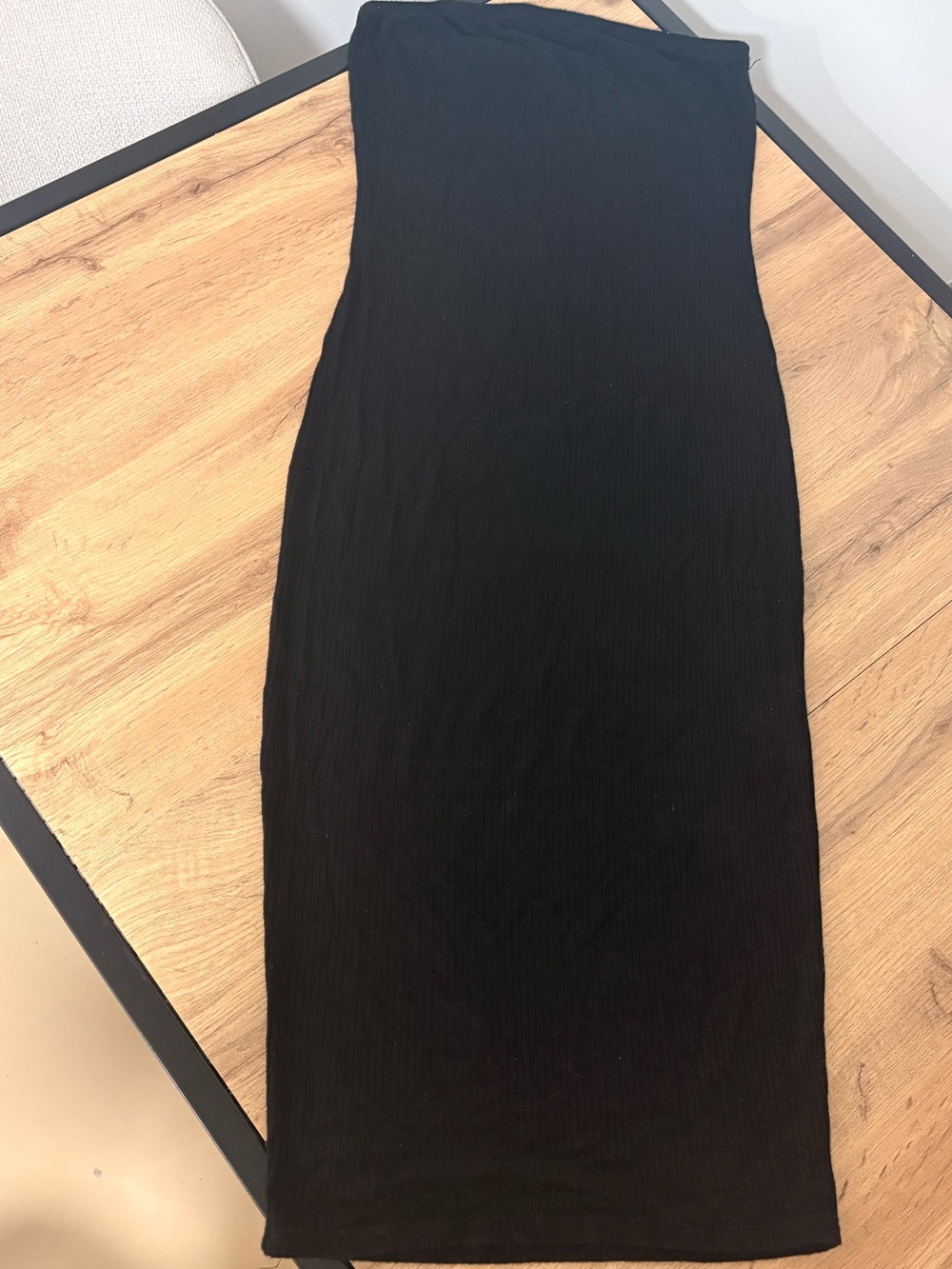 Bozzolo Black Strapless Tube Dress